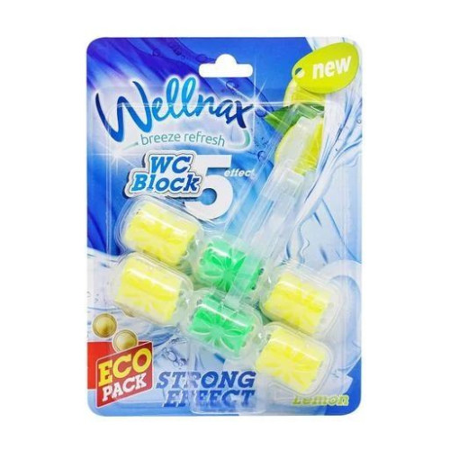 Блок для туалета Wellnax Strong Effect Lemon 2 по 57 гр