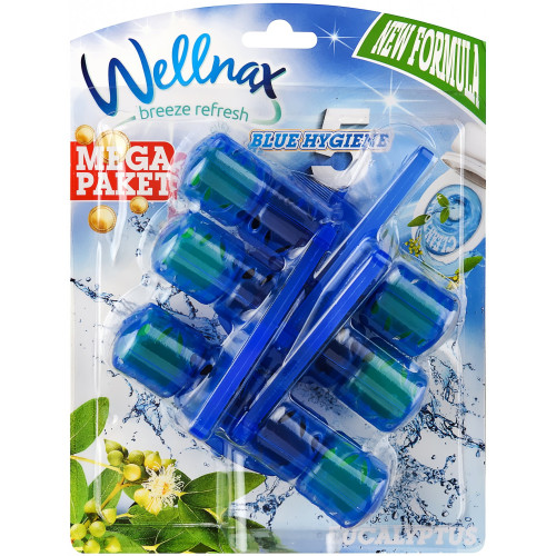 Блок для туалета Wellnax Blue Water Eucalyptus 3 по 50 гр