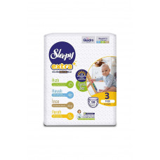 Подгузники Sleepy Extra Midi № 3 4-9 кг 28 шт