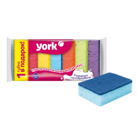 Губка кухонная York Color Lux 6+1 шт №30180
