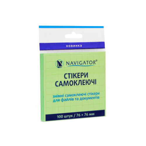 Стикер зеленый 100 шт NV-76207