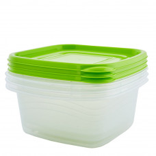 Набор контейнеров квадратный пластик Омега 3 шт по 2.1 л