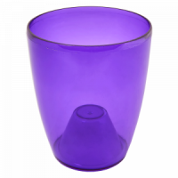 Вазон Алеана Орхидея фиолетово-прозрачный 15/17 см