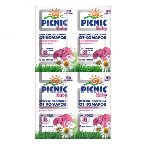 Пластини від комарів Picnic Baby 10 шт