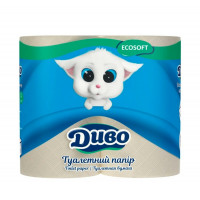 Туалетная бумага Диво макулатурная серая 2 слоя 4 шт