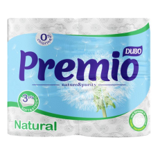 Туалетний папір Диво Premio Natural білий 3 шари 4 шт