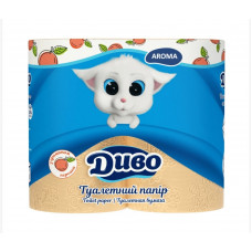 Туалетний папір Диво Aroma Персик 2 шари 4 шт
