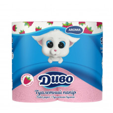 Туалетний папір Диво Aroma Малина 2 шари 4 шт