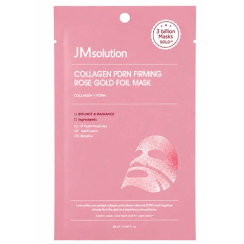 Маска для лица JM Solution Collagen PDRN Firming Rose Gold Foil 1 шт