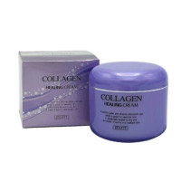 Живильний крем для обличчя Jigott Collagen Healing Cream з колагеном 100 мл