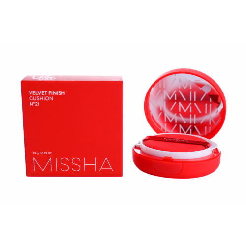 Тональний крем-кушон Missha Velvet Finish Cushion SPF50+/PA+++ №21  Light beige