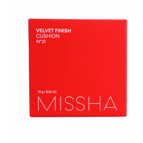 Тональний крем-кушон Missha Velvet Finish Cushion SPF50+/PA+++ №21  Light beige