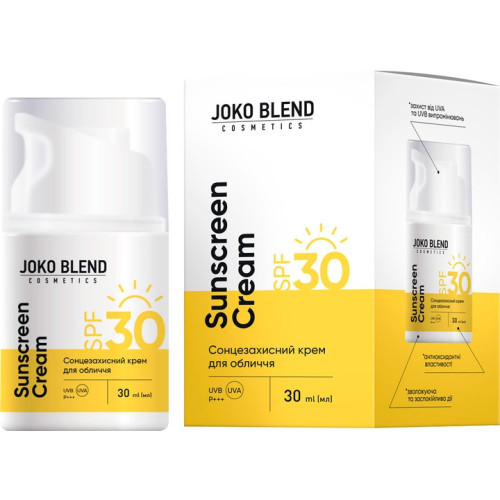 Солнцезащитный крем для лица Joko Blend SPF 30 30 мл