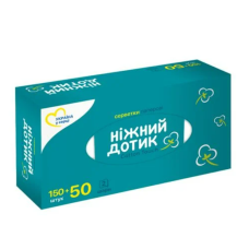 Серветки косметичні Ніжний дотик Cotton Touch 2 шари 200 шт