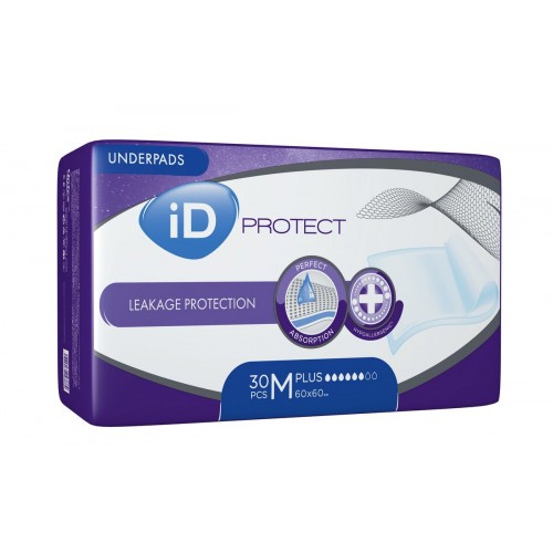 Пелюшки для дорослих ID Expert Protect Plus 60 см на 60 см 30 шт