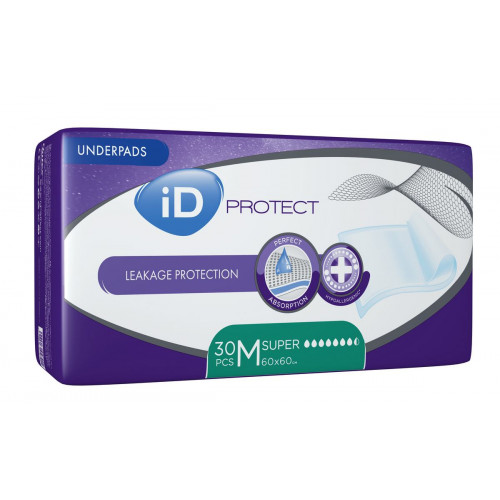 Пелюшки для дорослих ID Expert Protect Super 60 см на 60 см 30 шт