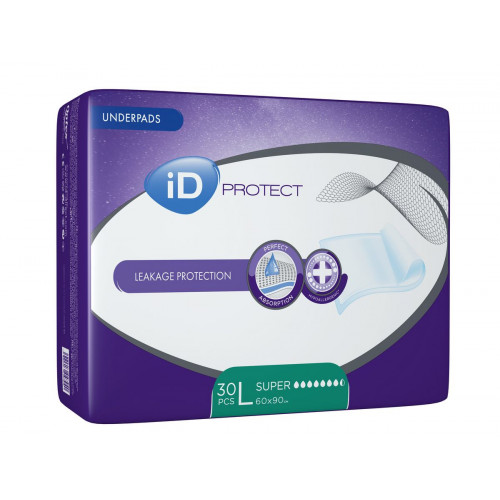 Пелюшки для дорослих ID Expert Protect Super 60 см на 90 см 30 шт