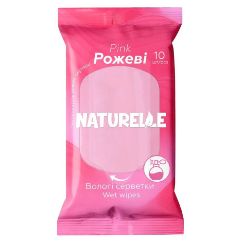 Салфетки влажные Naturelle Pink 10 шт