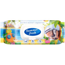 Серветки вологі дитячі Summer Fresh Super Pack 72 шт