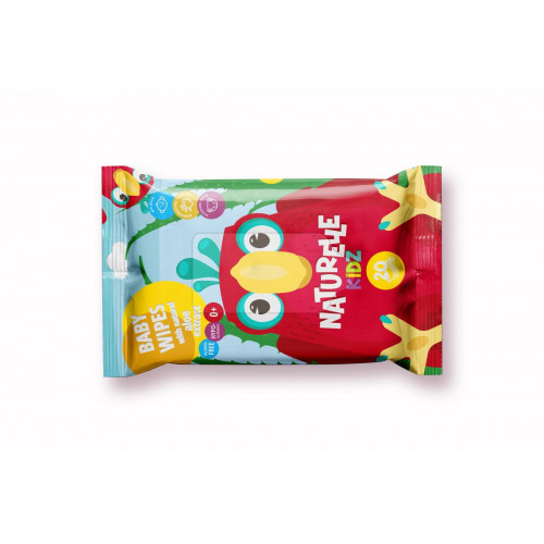 Серветки вологі дитячі Naturelle Kidz Алое 20 шт
