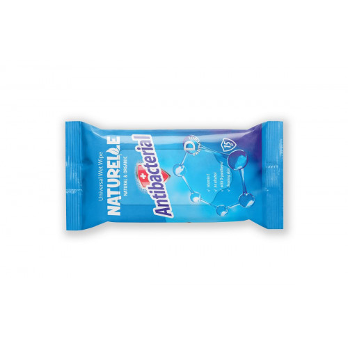 Салфетки влажные Naturelle antibacterial, D-panthenol 15 шт