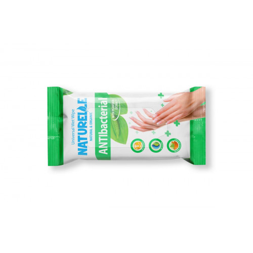 Салфетки влажные Naturelle antibacterial, подорожник 15 шт