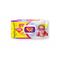 Серветки вологі дитячі Super Baby дівчинка Ромашка й Алое 72 шт