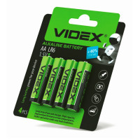 Батарейка Alkaline Videx АА LR6 4 шт