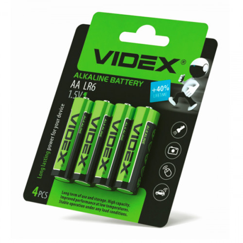 Батарейка Alkaline Videx АА LR6 4 шт