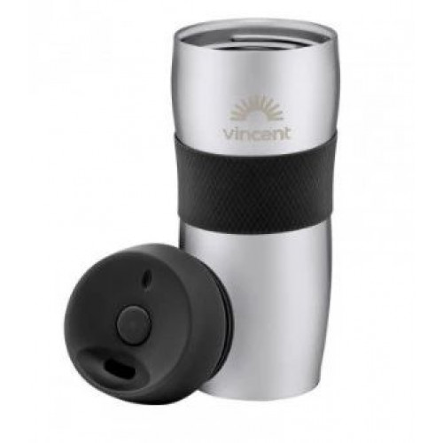 Термокружка Vincent Pitch Black 450 мл  №VC-1527PB