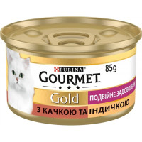 Корм для кошек Purina Gourmet Gold паштет с уткой и индейкой 85 гр