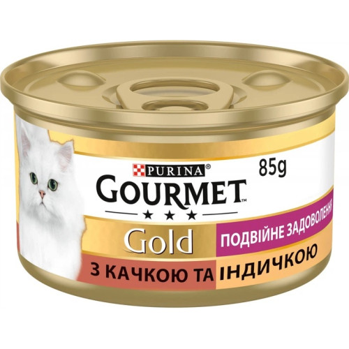 Корм для кошек Purina Gourmet Gold паштет с уткой и индейкой 85 гр
