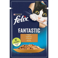 Корм для кошек Purina Felix Fantastic с индейкой в ​​желе 85 гр