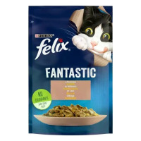 Корм для кошек Purina Felix Fantastic лосось в желе 85 гр
