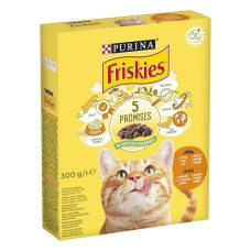 Корм сухой Purina Friskies для кошек с курицей и овощами 300 гр