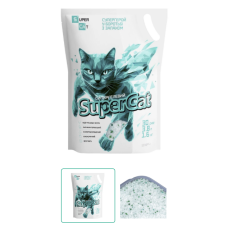 Силикагелевый наполнитель для кошачьих туалетов SuperCat 3.8 л 1.6 кг