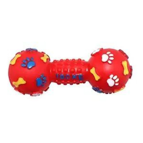 Игрушка Гантель для собак пищалка с шипами 13 см 24419