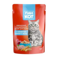 Корм для котів Пан Кот з Качкою в желе 100 гр