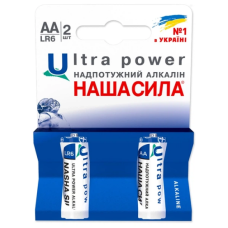 Батарейка Наша Сила Ultra Power LR6/AA  Alkaline 2 шт блистер
