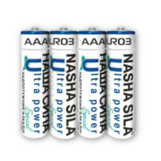 Батарейка Наша Сила Ultra Power LR03/AAА  Alkaline 4 шт