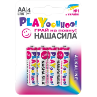 Батарейка Наша Сила Play LR6/AA  Alkaline 4 шт блистер