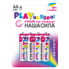 Батарейка Наша Сила Play LR6/AA  Alkaline 4 шт блистер