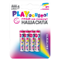 Батарейка Наша Сила Play LR03/AAА  Alkaline 4 шт блистер