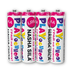Батарейка Наша Сила Play LR6/AA  Alkaline 4 шт