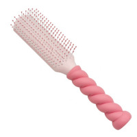 Щітка масажка Hair Brush прямокутна спіральна ручка арт.GK2406
