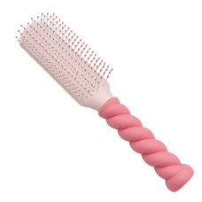 Щетка массажка Hair Brush прямоугольная спиральная ручка арт.GK2406
