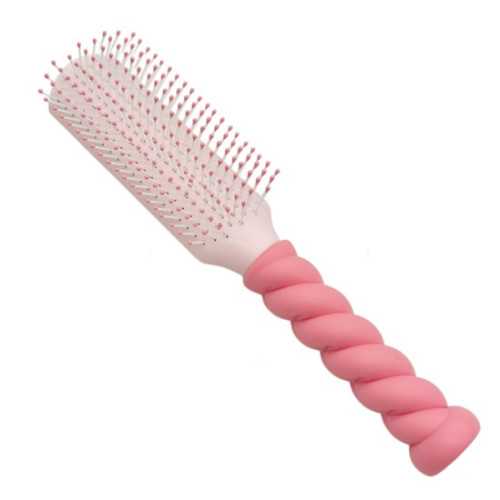 Щетка массажка Hair Brush прямоугольная спиральная ручка арт.GK2406