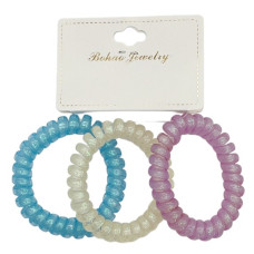 Пружинка для волосся BohaoJewelry 3 шт Кольорова Перламутрова арт.1164-02 *12