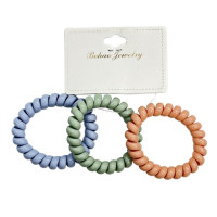Пружинка для волос BohaoJewelry 3 шт Цветная Нюд арт.1164-05*12