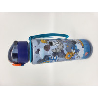 Пляшка для води дитяча 0.7 л пластикова з ремінцем 701